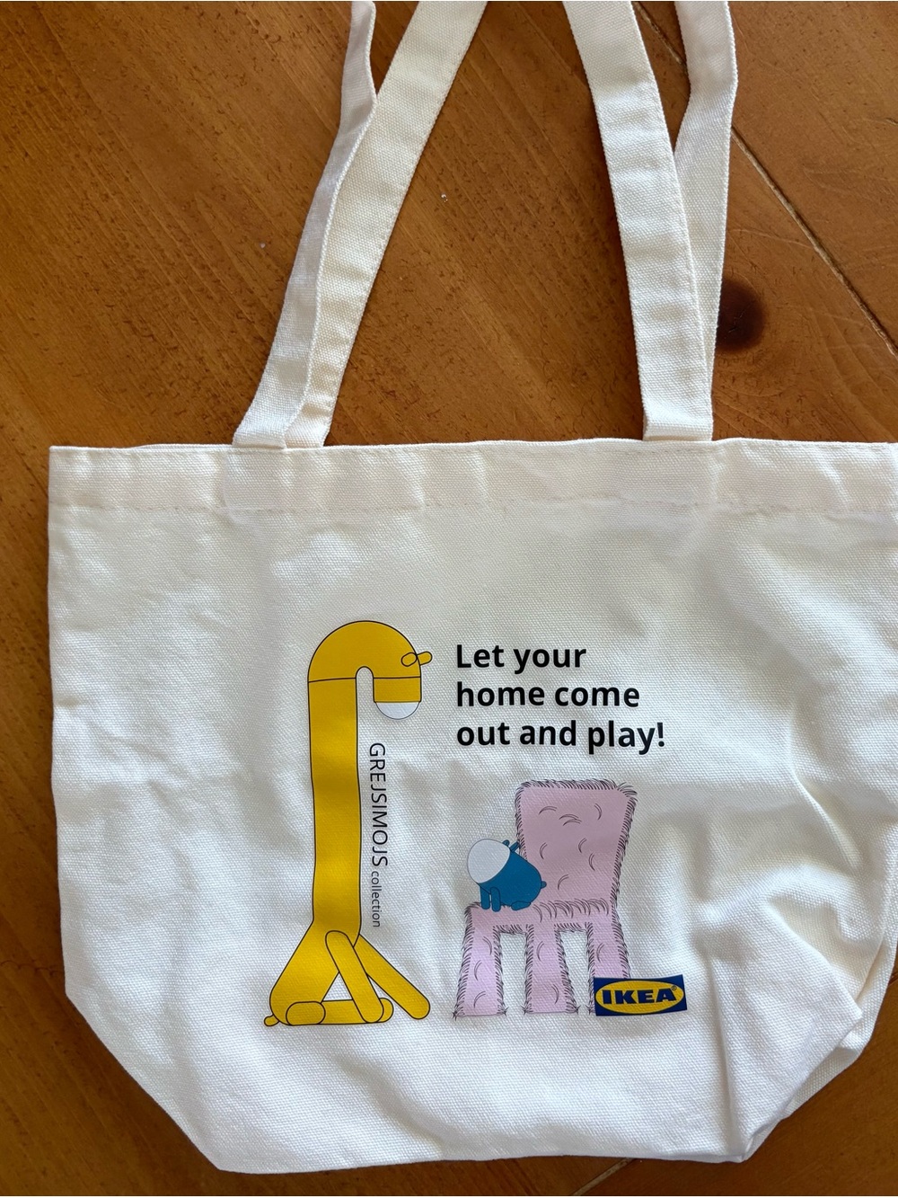 IKEA Mini Tote Bag, GREJSIMOJS Collection, Cream color, Brand New in Bag